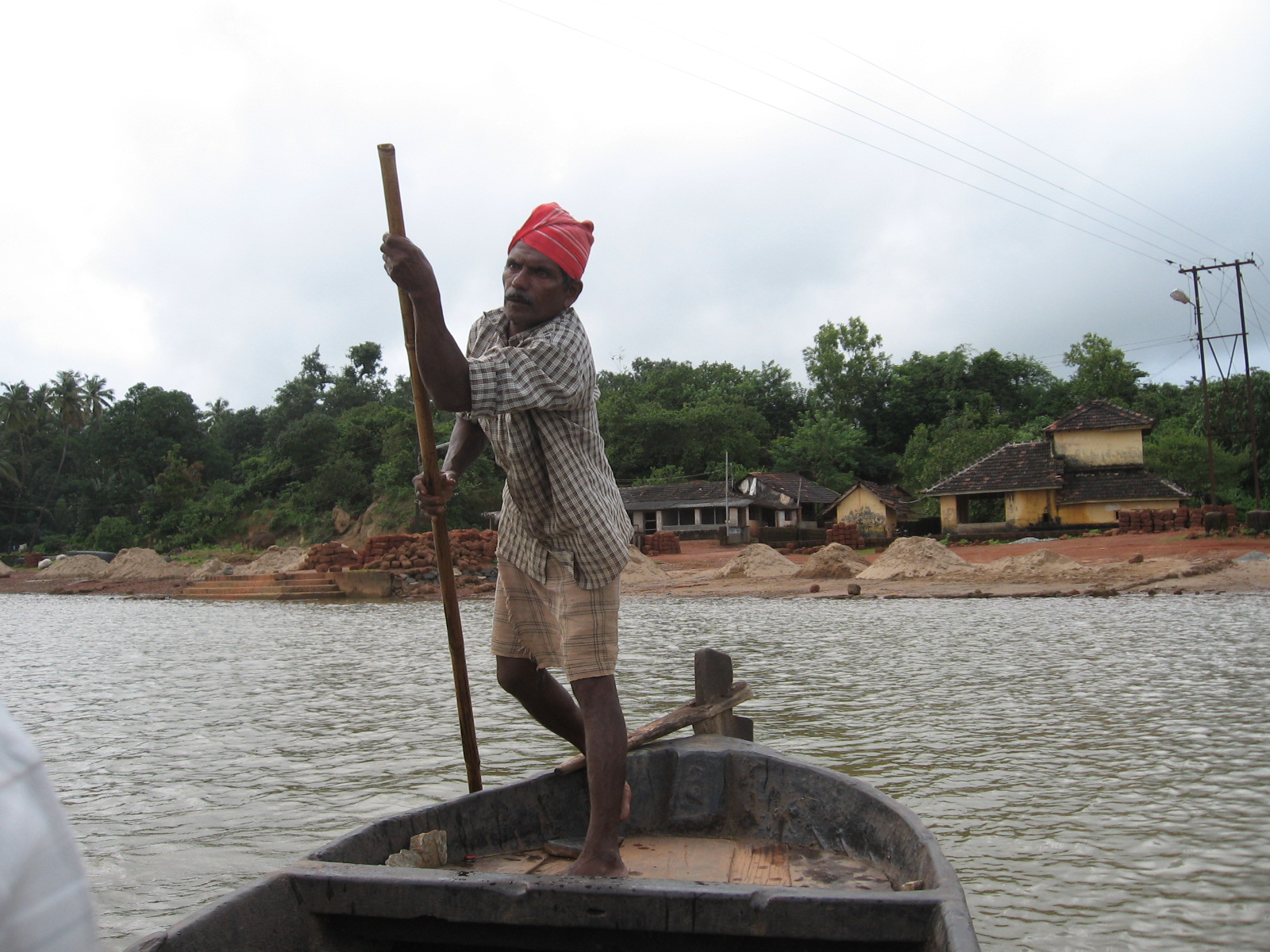 boatman across the river, karnataka